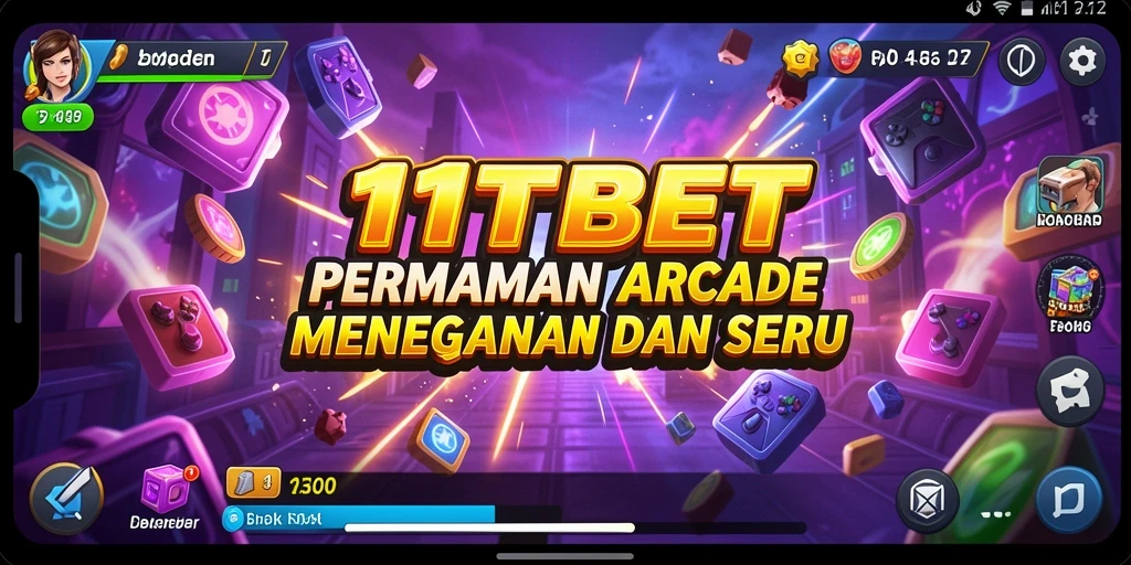 Tampilan menegangkan dari gameplay arcade 11TBET yang memikat.