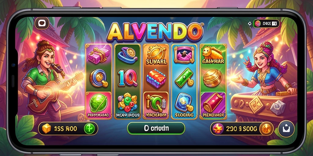 Tampilan gameplay Slot yang menarik di ALVENDO.
