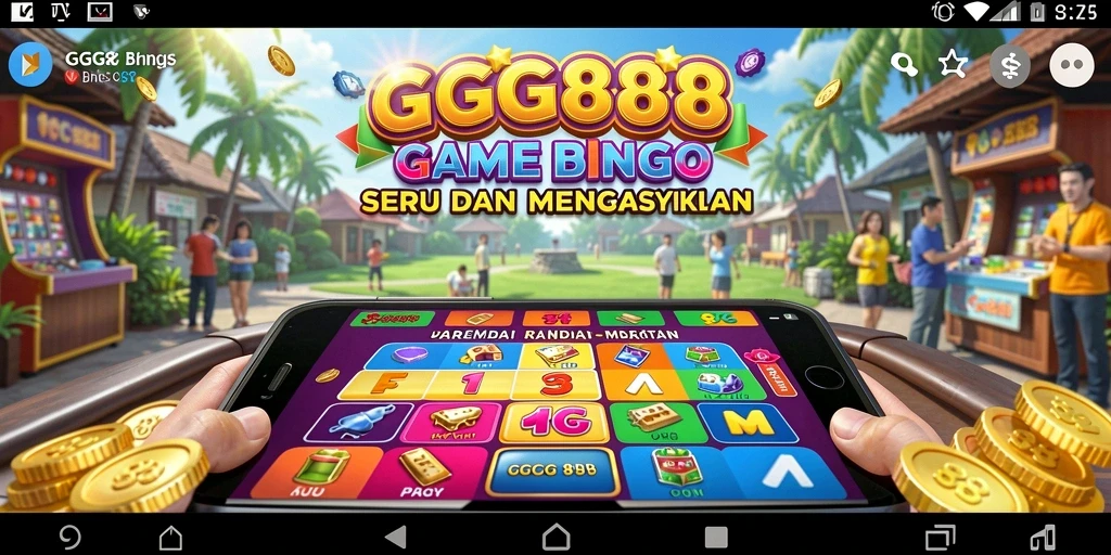 Tampilan gameplay seru GGG888 dengan teman-teman bermain Bingo.
