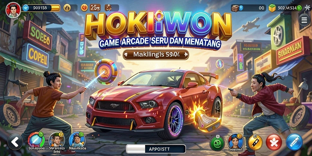 Tampilan gameplay seru dan menantang di HOKIWON.