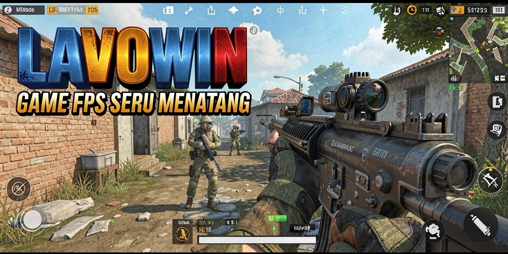 Tampilan menegangkan gameplay LAVOWIN saat pertempuran berlangsung.