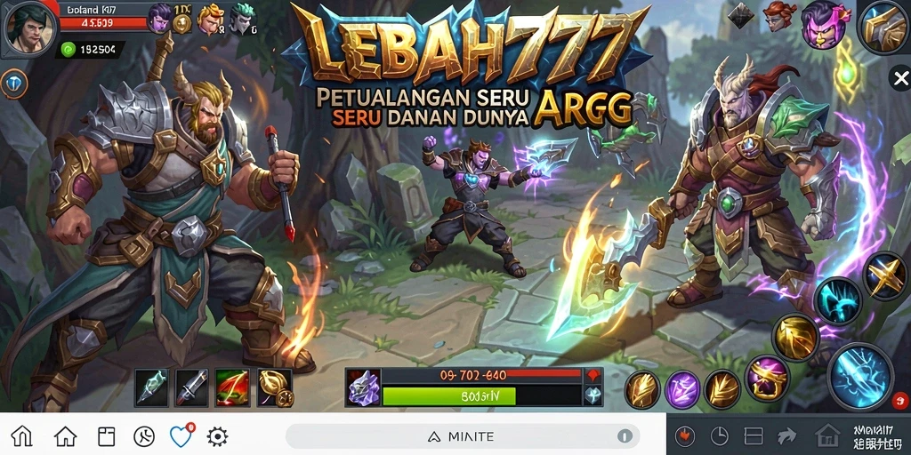 Screenshot gameplay LEBAH777 yang menampilkan pertarungan seru ARPG.