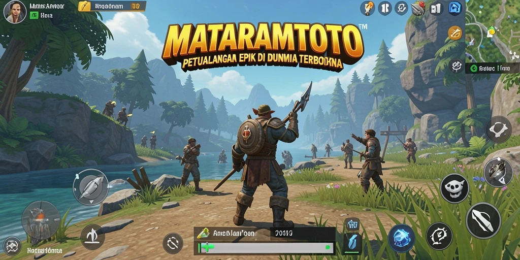 Tampilan gameplay epik di dunia terbuka MATARAMTOTO.