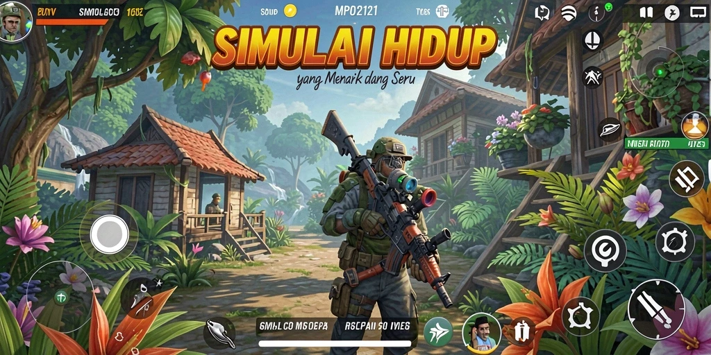 Tangkapan layar MPO2121 dengan gameplay simulasi menarik.