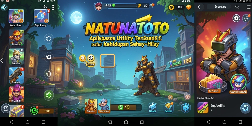 Screenshot menunjukkan antarmuka user-friendly NATUNATOTO untuk tugas sehari-hari.
