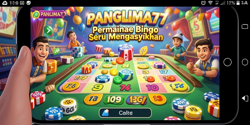 Tampilan seru dari gameplay Bingo di PANGLIMA77.