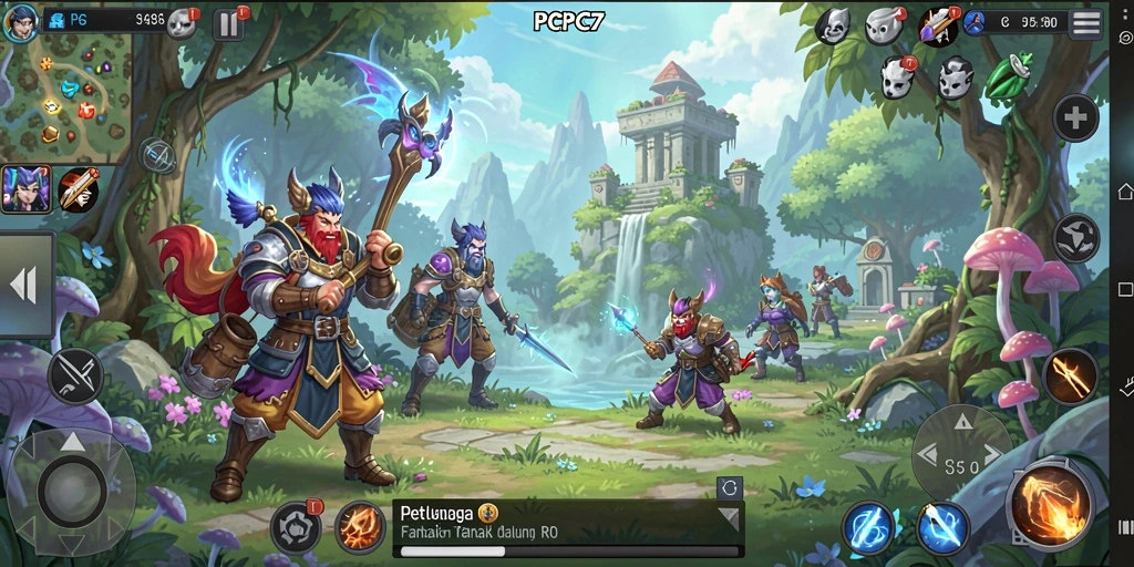 Tampilan gameplay RPG yang seru di PCPC7.