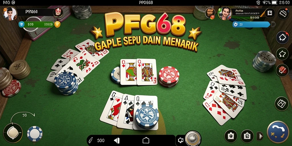 Tampilan gameplay Gaple yang menarik dan interaktif.