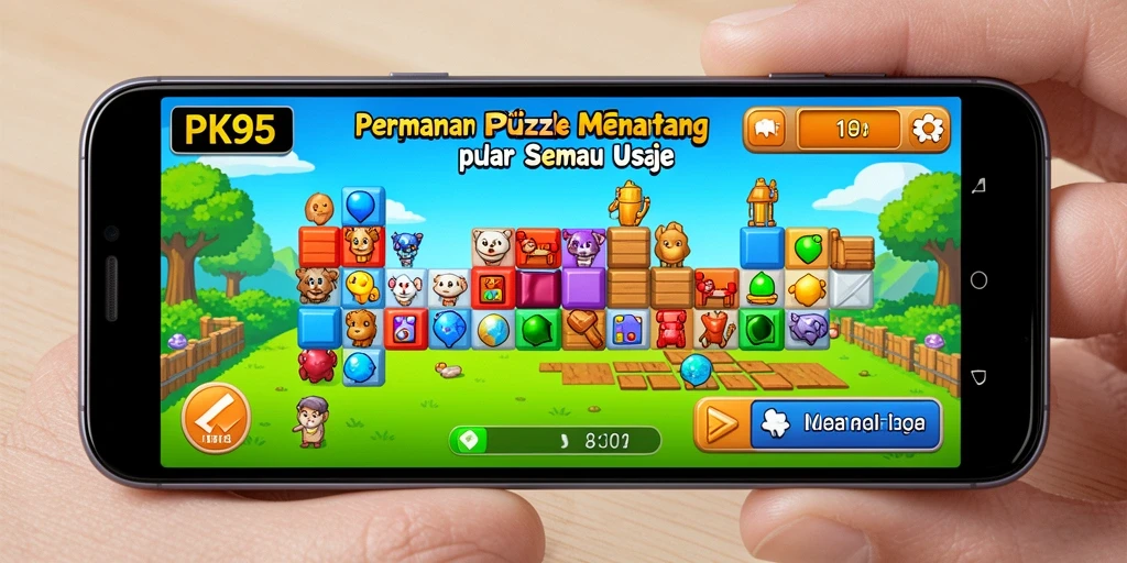 Tampilan gameplay PK95 yang penuh tantangan dan keseruan.