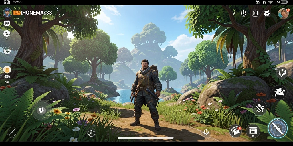 Gameplay seru di dunia terbuka POHONEMAS33 yang menakjubkan.