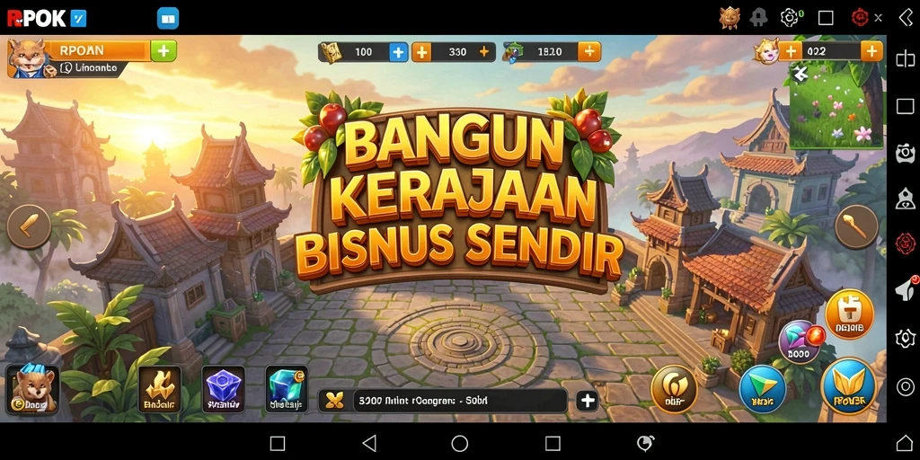 Tampilan gameplay RPOK yang menarik menciptakan pengalaman Tycoon yang seru.