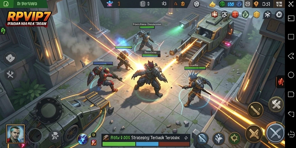 Gameplay strategi RPVIP7 yang mengasyikkan dan menantang.