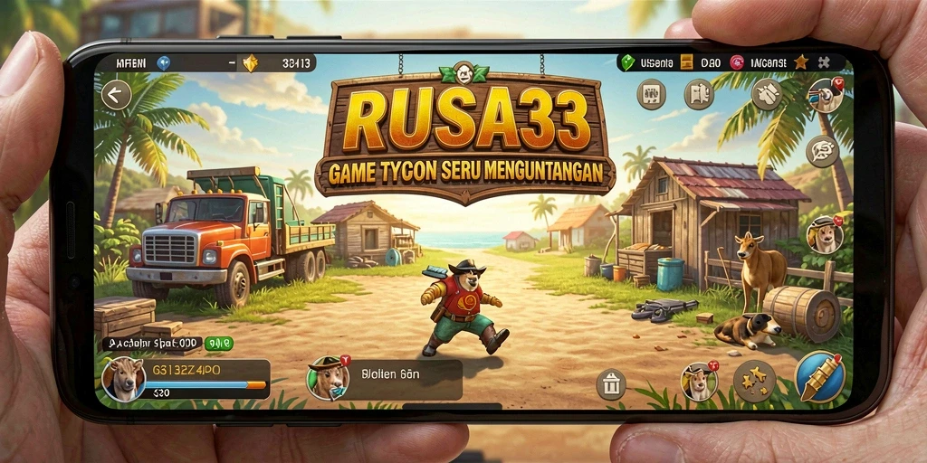 Screenshot utama RUSA33 menampilkan gameplay Tycoon yang menarik dan dinamis.