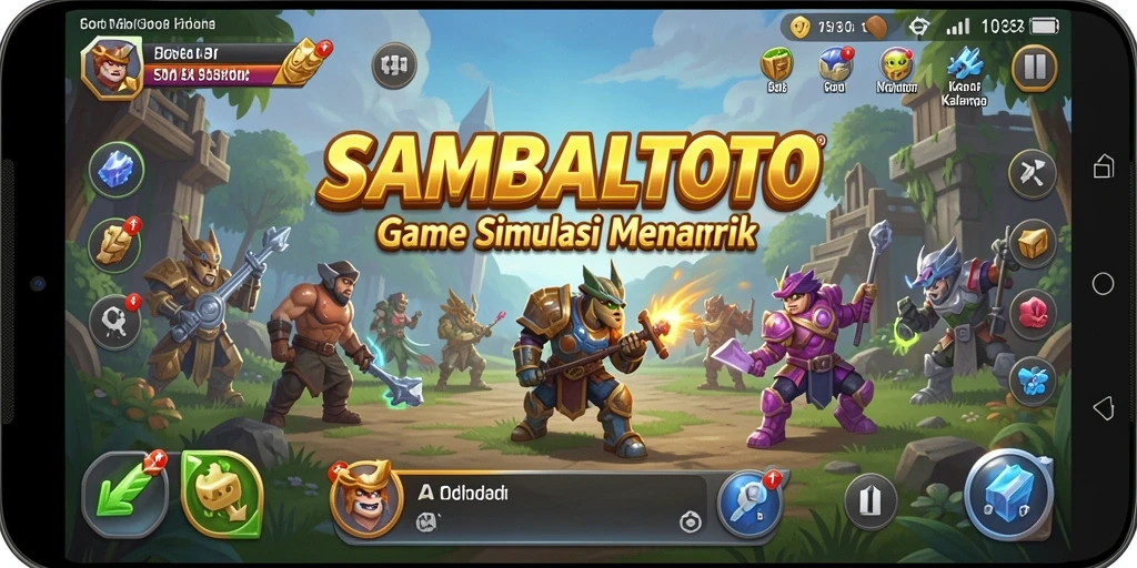 Tangkapan layar SAMBALTOTO menampilkan gameplay simulasi yang menarik.