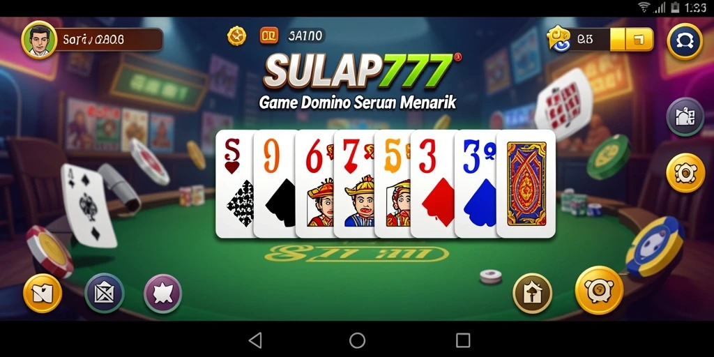 Tampilan menarik dari gameplay Domino SULAP777.