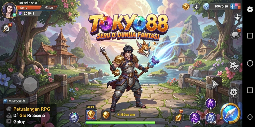 Tampilan gameplay menarik dari TOKYO88 dengan aksi RPG seru.