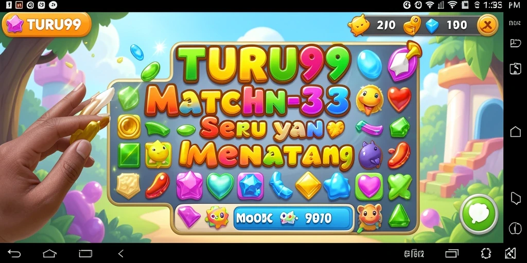 Tampilan gameplay TURU99 yang menawan dan penuh warna.