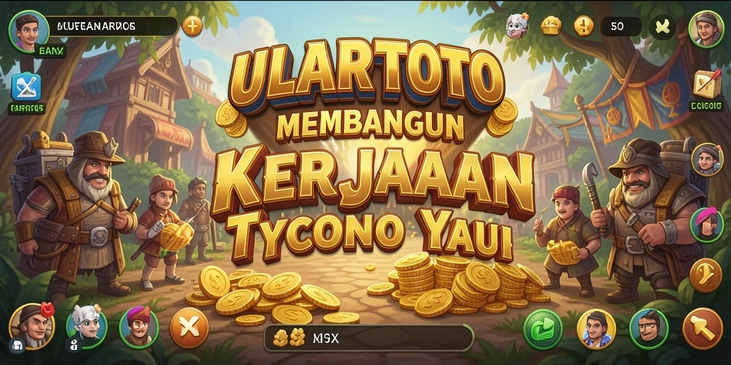 Tampilan gameplay ULARTOTO dengan elemen bisnis yang mendebarkan.