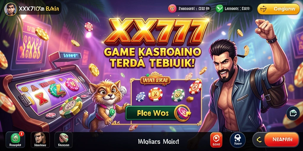 Screenshot XXX777 menunjukkan berbagai permainan Kasino yang seru dan menarik.