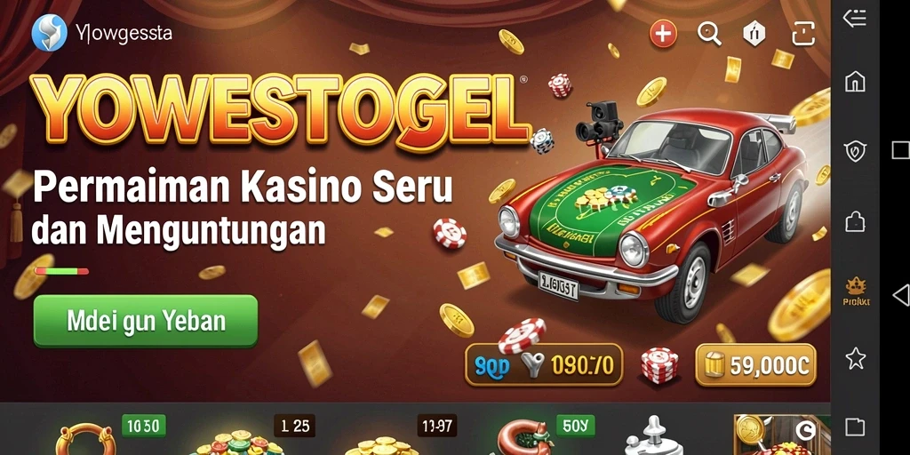 Screenshot gameplay Kasino YOWESTOGEL yang menegangkan dan seru