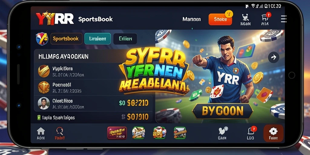 Tampilan gameplay <strong>YYRR</strong> yang menarik dengan fitur taruhan olahraga.